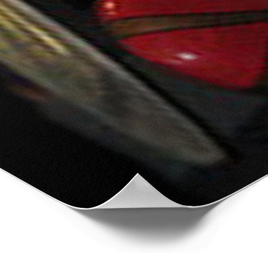 Amelia Earhart en haar Lockheed Electra Poster (Hoek)