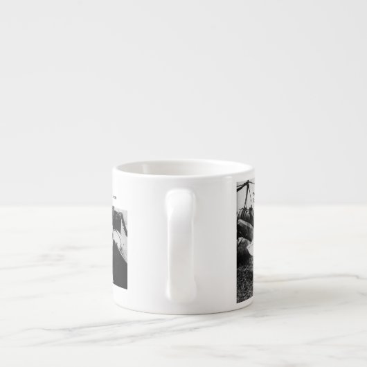 Amelia Earhart Espresso Kop (Achterkant)