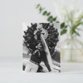  Amelia Earhart Foto Briefkaart (Staand voorkant)