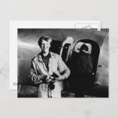  Amelia Earhart Foto Briefkaart (Voorkant / Achterkant)