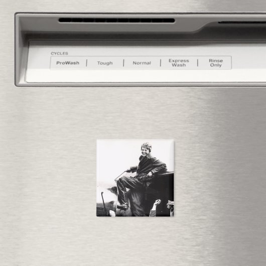  Amelia Earhart Foto Magneet (Insitu (Vaatwasser))