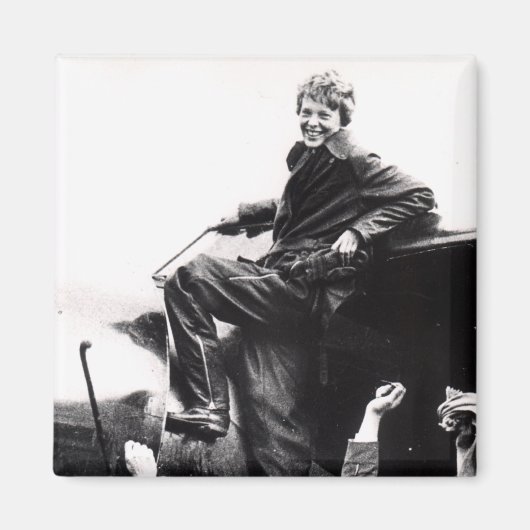  Amelia Earhart Foto Magneet (Voorkant)