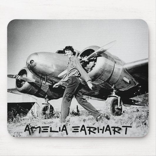  Amelia Earhart Foto Muismat (Voorkant)