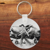  Amelia Earhart Foto Sleutelhanger (Voorkant)