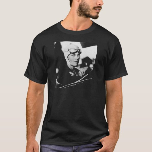  Amelia Earhart Foto T-shirt (Voorkant)