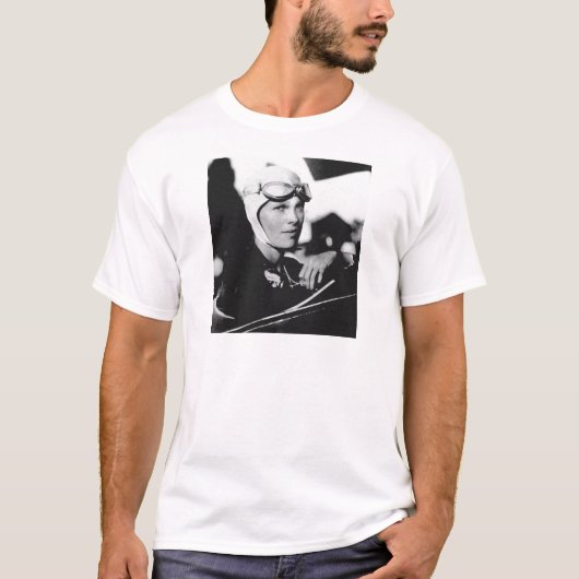  Amelia Earhart Foto T-shirt (Voorkant)