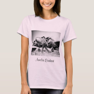 Amelia Earhart Foto T-shirt