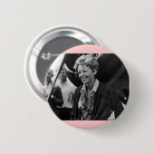  Amelia Earhart Fotoportret Ronde Button 5,7 Cm (Voorkant /achterkant)