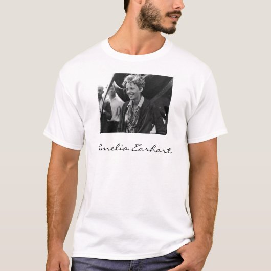  Amelia Earhart Fotoportret T-shirt (Voorkant)