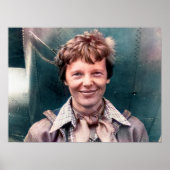 Amelia Earhart Haar Lockheed Model 10-E Electra Poster (Voorkant)