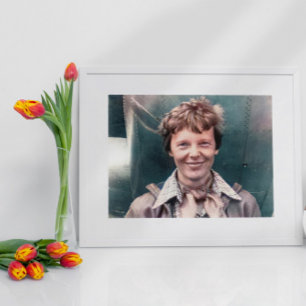 Amelia Earhart her Lockheed Model 10-E Electra Poster