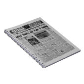 Amelia Earhart  krantenverhaal Notitieboek (Rechterzijde)