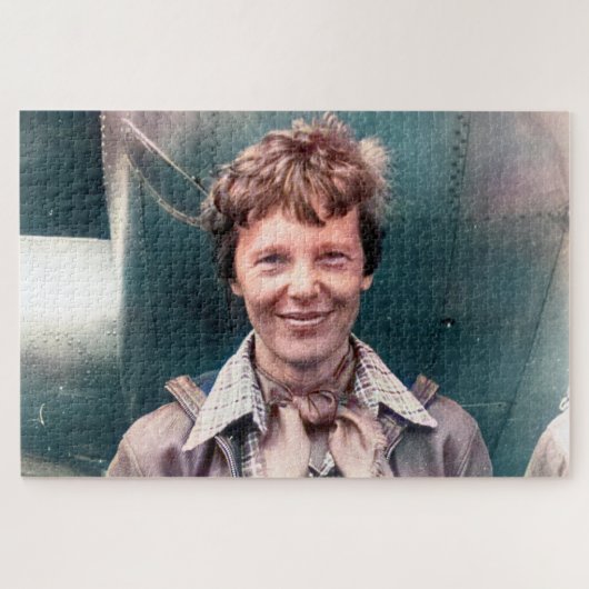 Amelia Earhart Lockheed Electra C 1937 ingekleurd Legpuzzel (Horizontaal)