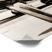 Amelia Earhart Lockheed Electra C 1937 Sepia Poste Poster (Hoek)