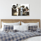 Amelia Earhart Lockheed Model 10 Electra 1937 Canvas Afdruk (Insitu (Slaapkamer))