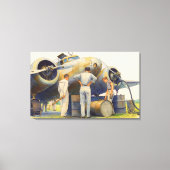 Amelia Earhart Lockheed Model 10 Electra 1937 Canvas Afdruk (Voorkant)