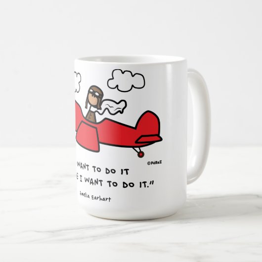 Amelia Earhart mok (Voorkant rechts)