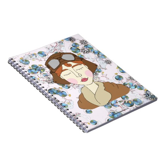 Amelia Earhart - Notable Women Notitieboek (Rechterzijde)