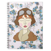 Amelia Earhart - Notable Women Notitieboek (Voorkant)