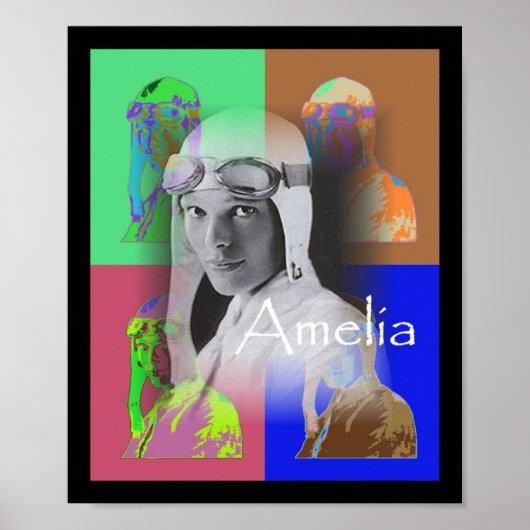 Amelia Earhart Poster (Voorkant)