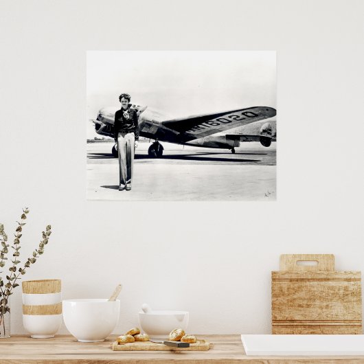 Amelia Earhart Poster (Keuken)