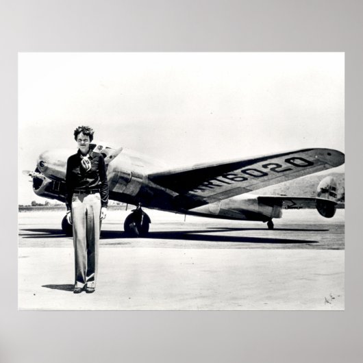 Amelia Earhart Poster (Voorkant)