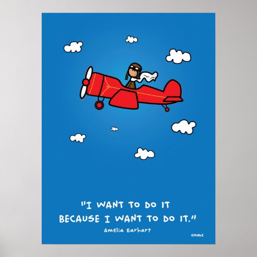 Amelia Earhart poster (Voorkant)
