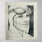 Amelia Earhart Poster (Voorkant)