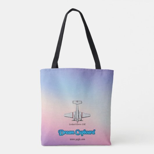 Amelia Earhart (schouder): Tote Bag (Achterkant)