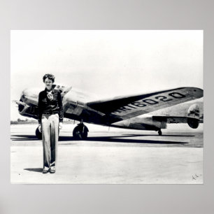 Amelia Earhart standaardformaat Poster