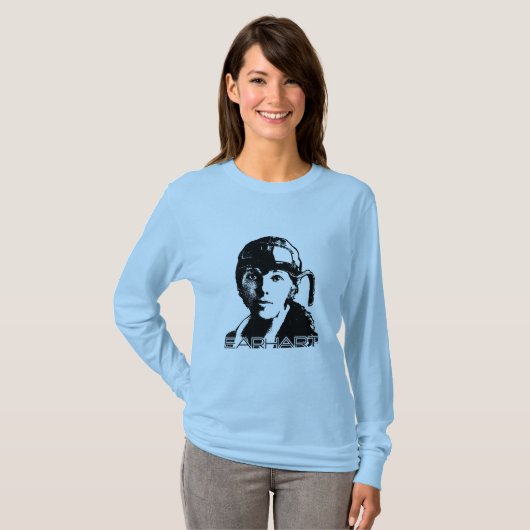 Amelia Earhart T-shirt (Voorkant volledig)