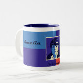 Amelia Earhart Two-Tone Mok (Voorkant links)