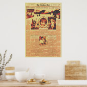 Amelia Earhart voor de ronde van de wereldvlucht 1 Poster (Keuken)