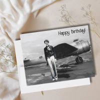 Amelia Earhart Zwart Wit Foto,Verjaardag van de Lu