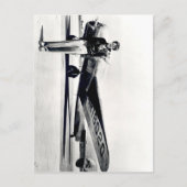 Amelia Earhart Zwart-Wit Foto,Verjaardag van de Lu Briefkaart (Voorkant)