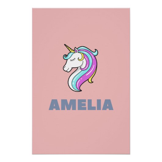 Amelia Eenhoorn Poster (Voorkant)