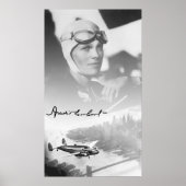 AMELIA en haar LOCKHEED ELECTRA AIRPLANE Poster (Voorkant)
