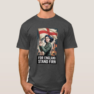Amelia Engeland VK Vlag van Sint-Joris Patriottisc T-shirt