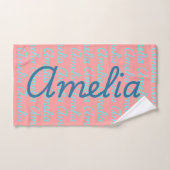 Amelia Handtekening Naam Patroon Ontwerp Bad Handdoek (Handdoek)
