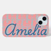 Amelia Handtekening Naam Patroon Ontwerp Case-Mate iPhone Case (Achterkant (horizontaal))
