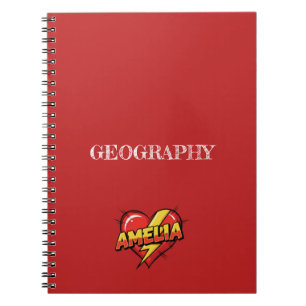 Amelia Hart Rood Notitieboek