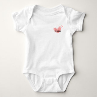 Amelia Heart Baby Bodysuit