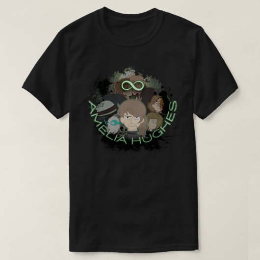Amelia Hughes Infinity Train een tekst perfect cad T-shirt (Design voorkant)