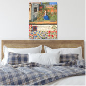 Amelia in de rozentuin canvas afdruk (Insitu (Slaapkamer))
