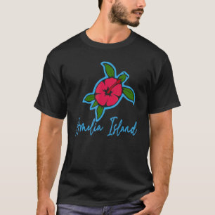 Amelia Island 2022 Zee Turtle Tropical Flowers Vac T-shirt