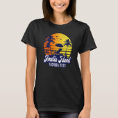 Amelia Island 2023 Florida Sunset Beach Retro Prem T-shirt (Voorkant)