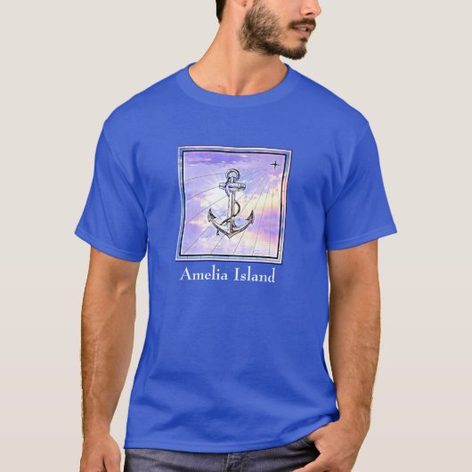 Amelia Island Anchor T-Shirt (Voorkant)