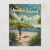 Amelia Island Beach Briefkaart (Voorkant)