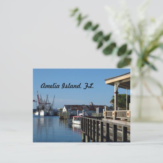 Amelia Island, FL. briefkaart (Staand voorkant)