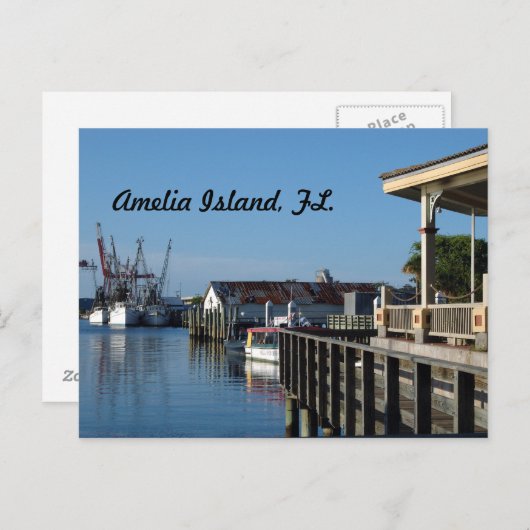 Amelia Island, FL. briefkaart (Voorkant / Achterkant)